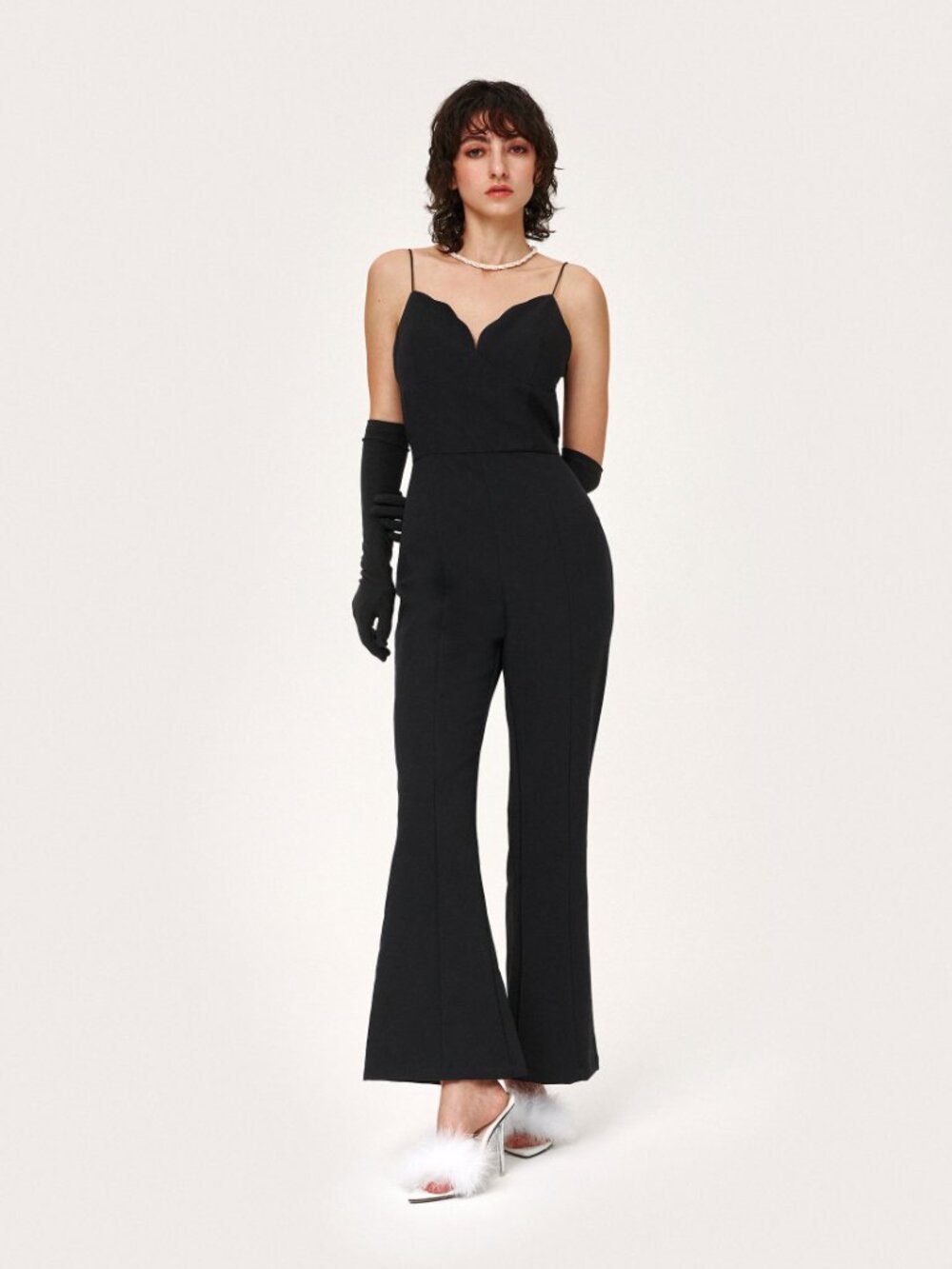 Cider - Black Widow Flared Jumpsuit - Sleeveless - Extra Large (XL)